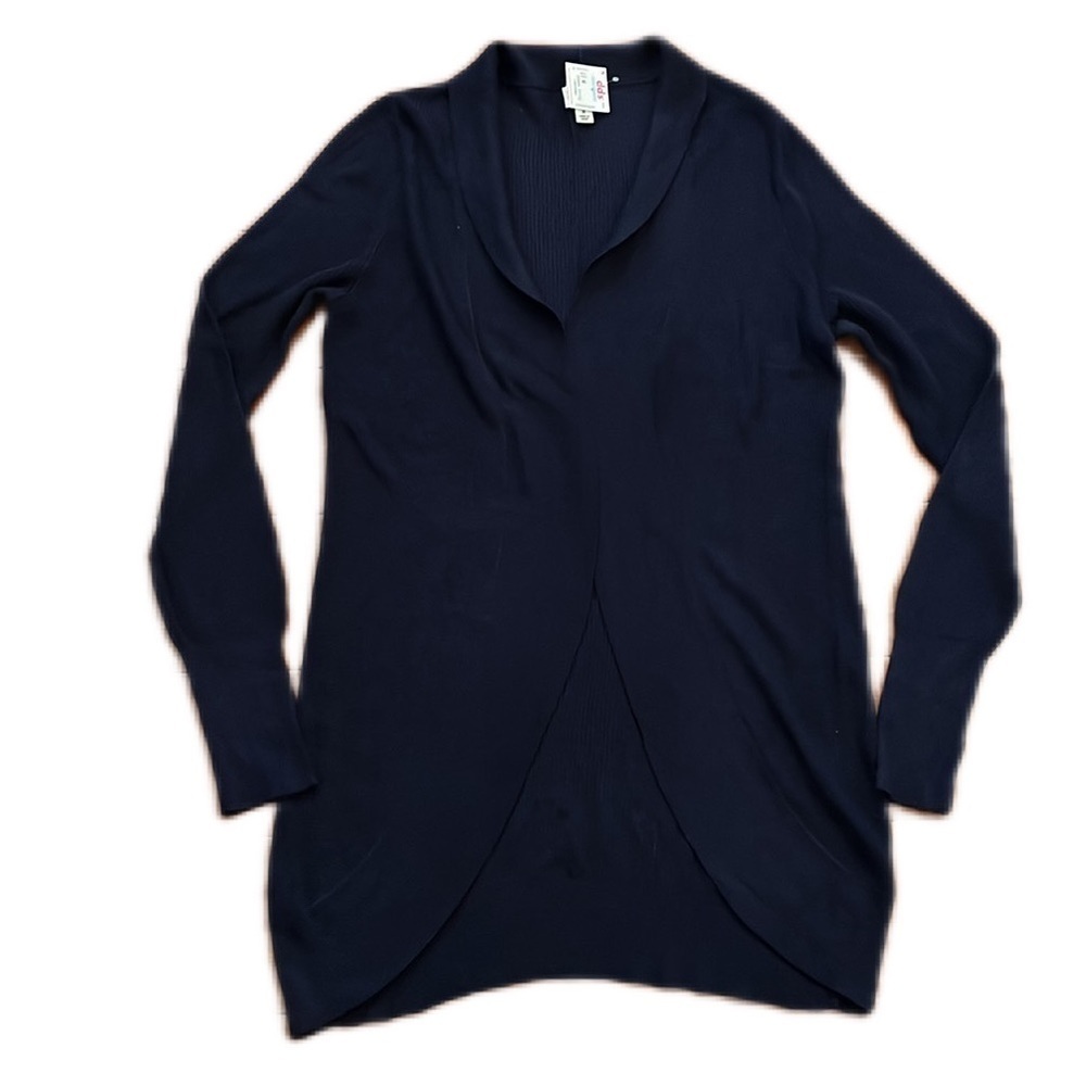 NWT  a.n.d e a w y open front lightweight Navy Color Cardigan